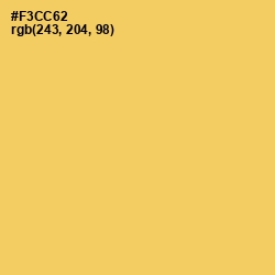 #F3CC62 - Goldenrod Color Image