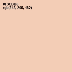 #F3CDB6 - Apricot Peach Color Image