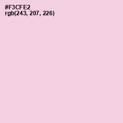 #F3CFE2 - Classic Rose Color Image