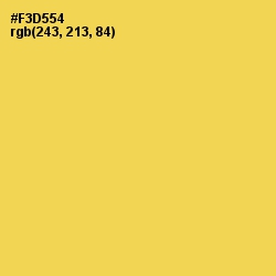 #F3D554 - Energy Yellow Color Image