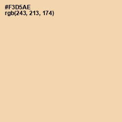 #F3D5AE - Peach Yellow Color Image