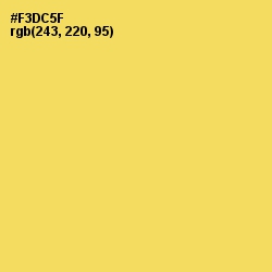 #F3DC5F - Energy Yellow Color Image