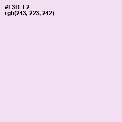#F3DFF2 - Pink Lace Color Image