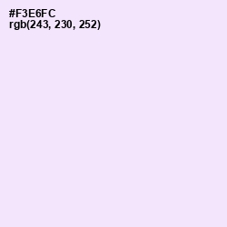 #F3E6FC - Blue Chalk Color Image