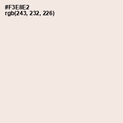 #F3E8E2 - Dawn Pink Color Image
