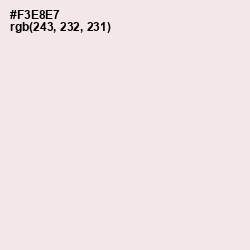 #F3E8E7 - Dawn Pink Color Image