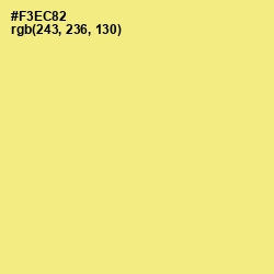 #F3EC82 - Sahara Sand Color Image