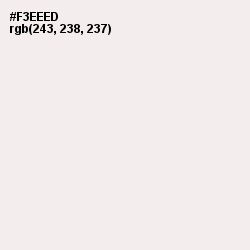 #F3EEED - Soft Peach Color Image