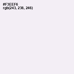 #F3EEF6 - Selago Color Image