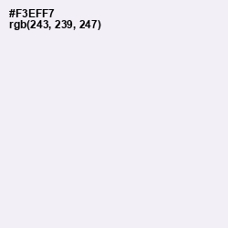 #F3EFF7 - Selago Color Image