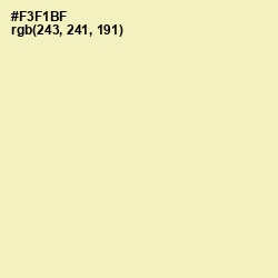 #F3F1BF - Australian Mint Color Image
