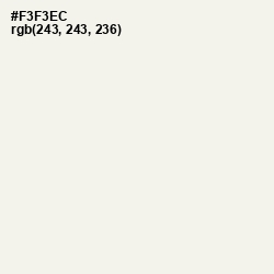 #F3F3EC - Pampas Color Image