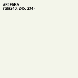 #F3F5EA - Pampas Color Image
