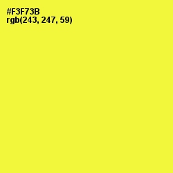 #F3F73B - Golden Fizz Color Image