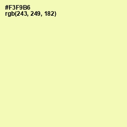 #F3F9B6 - Australian Mint Color Image