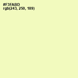 #F3FABD - Australian Mint Color Image