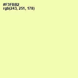 #F3FBB2 - Shalimar Color Image