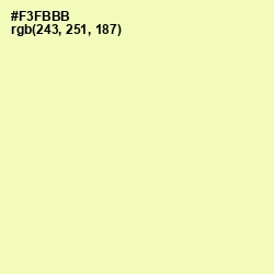 #F3FBBB - Australian Mint Color Image