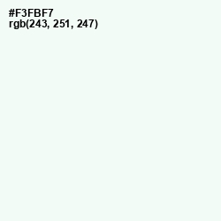 #F3FBF7 - Snow Drift Color Image