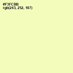 #F3FCBB - Australian Mint Color Image