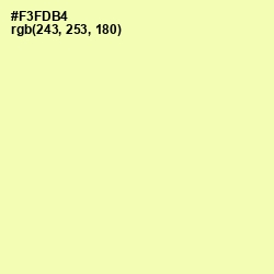 #F3FDB4 - Shalimar Color Image