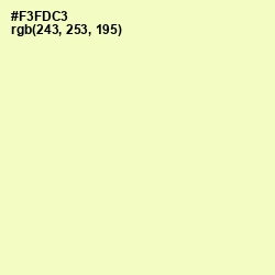 #F3FDC3 - Chiffon Color Image