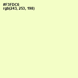 #F3FDC6 - Chiffon Color Image