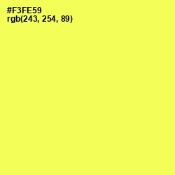 #F3FE59 - Candy Corn Color Image