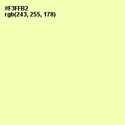 #F3FFB2 - Shalimar Color Image