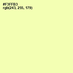 #F3FFB3 - Shalimar Color Image