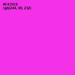 #F431E8 - Razzle Dazzle Rose Color Image