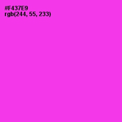 #F437E9 - Razzle Dazzle Rose Color Image