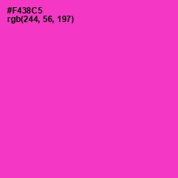 #F438C5 - Razzle Dazzle Rose Color Image