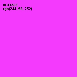#F43AFC - Razzle Dazzle Rose Color Image