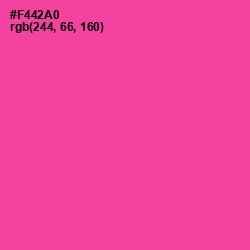 #F442A0 - Brilliant Rose Color Image