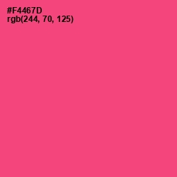 #F4467D - Wild Watermelon Color Image