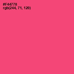 #F44778 - Wild Watermelon Color Image