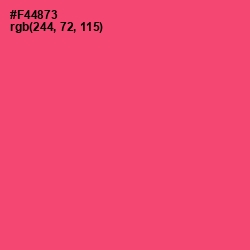 #F44873 - Wild Watermelon Color Image