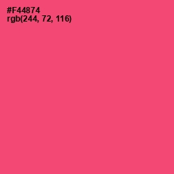 #F44874 - Wild Watermelon Color Image