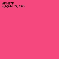 #F4487F - Wild Watermelon Color Image