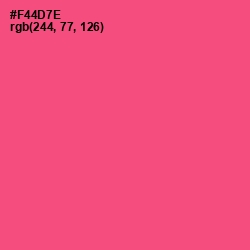 #F44D7E - Wild Watermelon Color Image