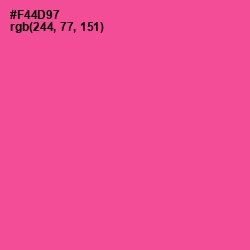 #F44D97 - French Rose Color Image