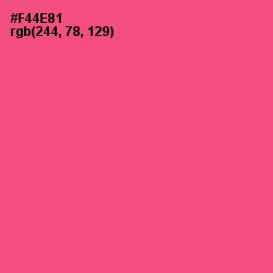 #F44E81 - French Rose Color Image