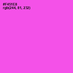 #F451E8 - Pink Flamingo Color Image
