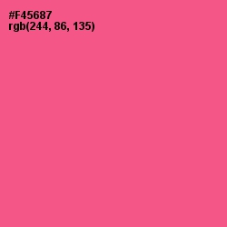 #F45687 - French Rose Color Image