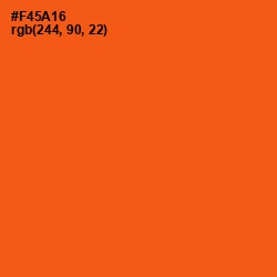 #F45A16 - Trinidad Color Image