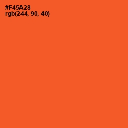 #F45A28 - Flamingo Color Image