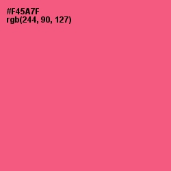 #F45A7F - Wild Watermelon Color Image