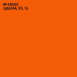 #F45D05 - International Orange Color Image