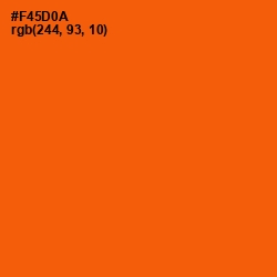 #F45D0A - International Orange Color Image